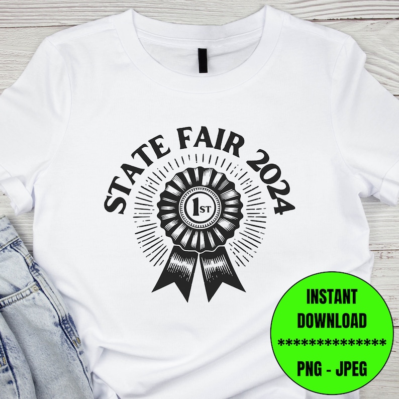 State Fair Winner Blue Ribbon PNG JPEG Sublimation Image Farming ...