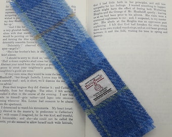 Harris Tweed Bookmark / Light Blue/ UK free P&P / Handmade