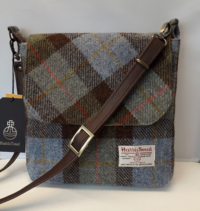 HARRIS TWEED kleine Messenger Bag / Schultertasche / McLeod Etsy