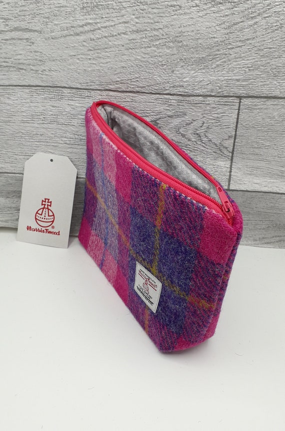Harris tweed cosmetic bag sales