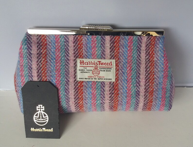 harris tweed clutch bag