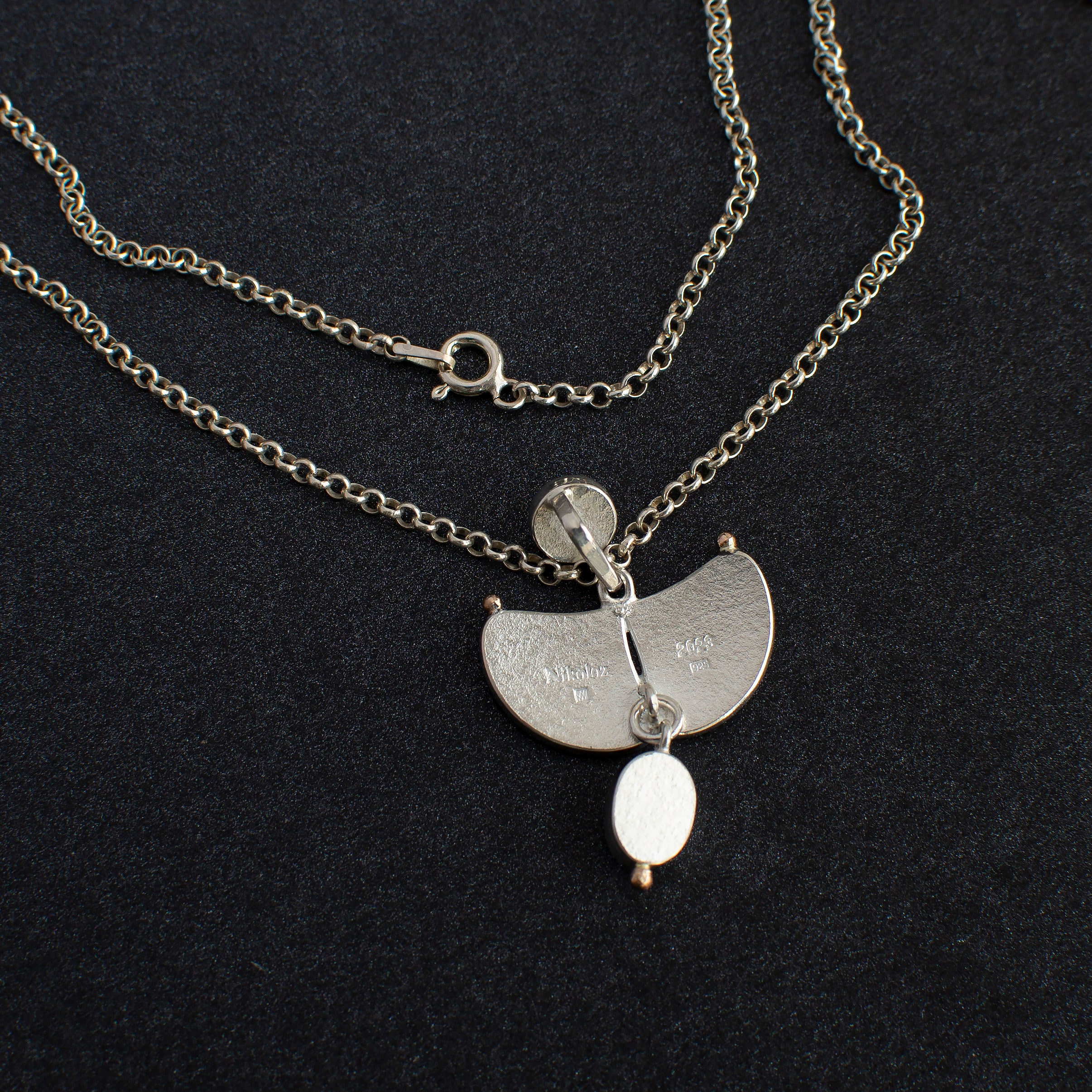 Collier Papillon En Or émaillé Cloisonné – Modèle 4808 – Occasion – Bijou Vintage