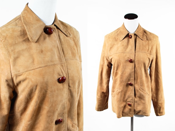 1970's Boho Tan Suede Jacket