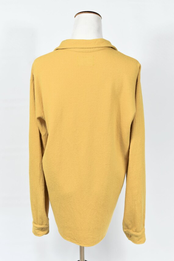 1970's Pendleton Mustard Yellow Wool Zipup Collared … Gem