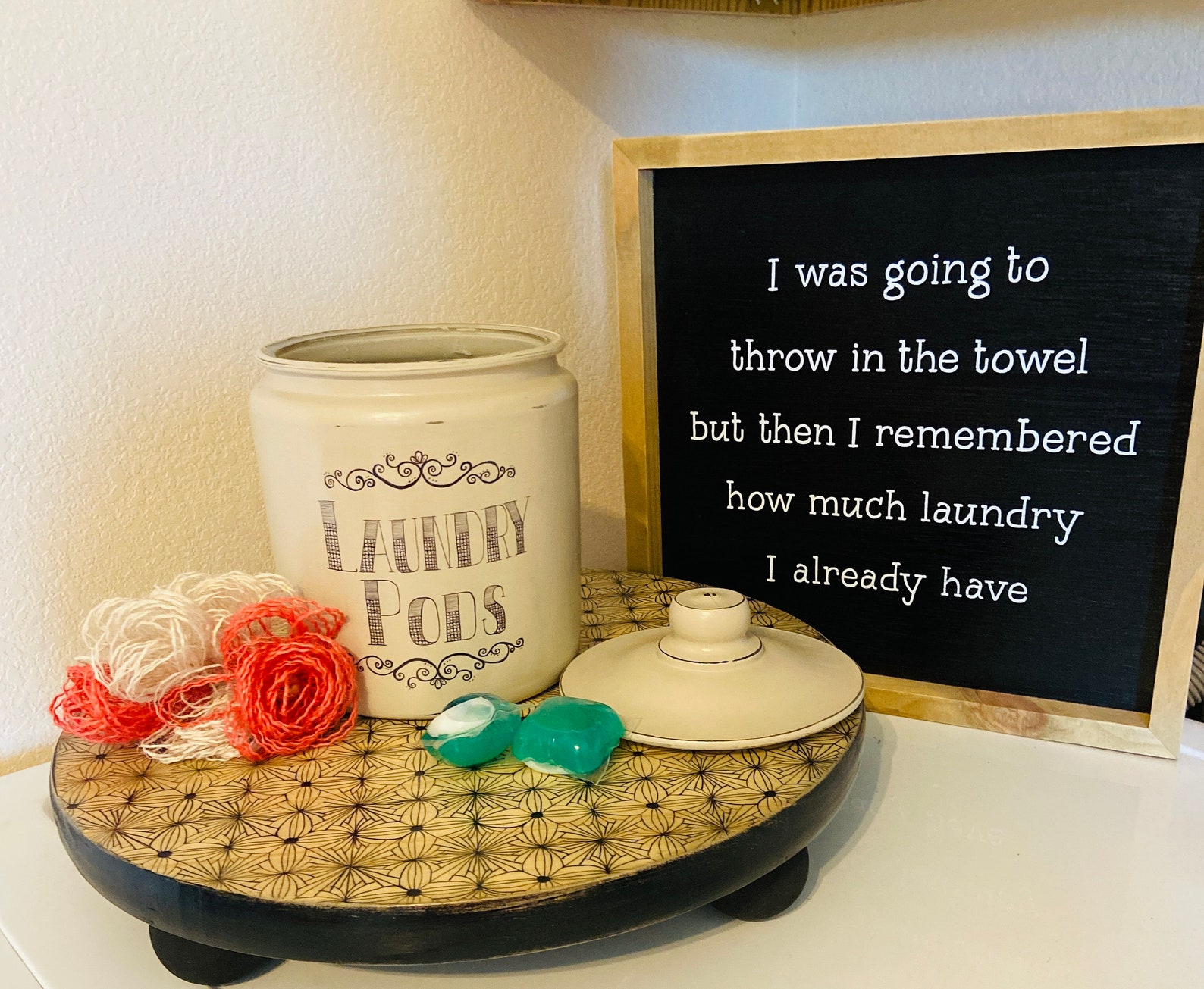 Laundry Pod Jar Laundry Pod Storage Laundry Pod Container Etsy
