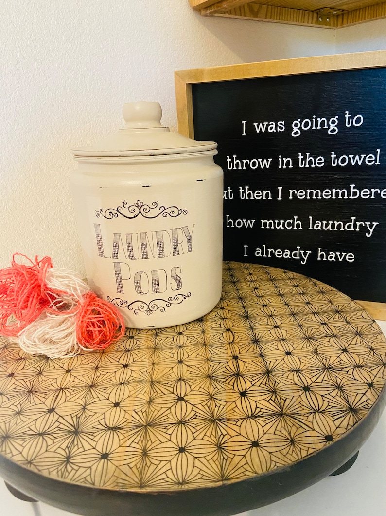 Laundry Pod Jar, Laundry Pod Storage, Laundry Pod Container, Laundry Pod Holder, Farmhouse Laundry, Laundry Decor, Laundry Room Canister