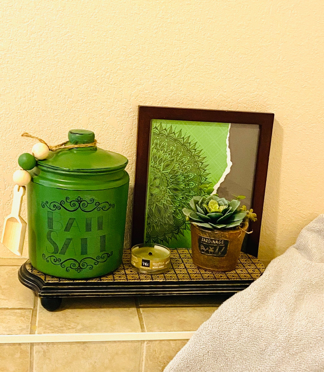 Bath Salt Jar, Half Gallon Bath Salt Storage, Bath Salt Container