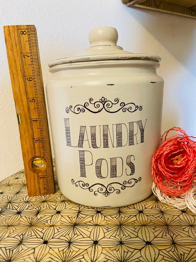 Laundry Pod Jar Laundry Pod Storage Laundry Pod Container Etsy
