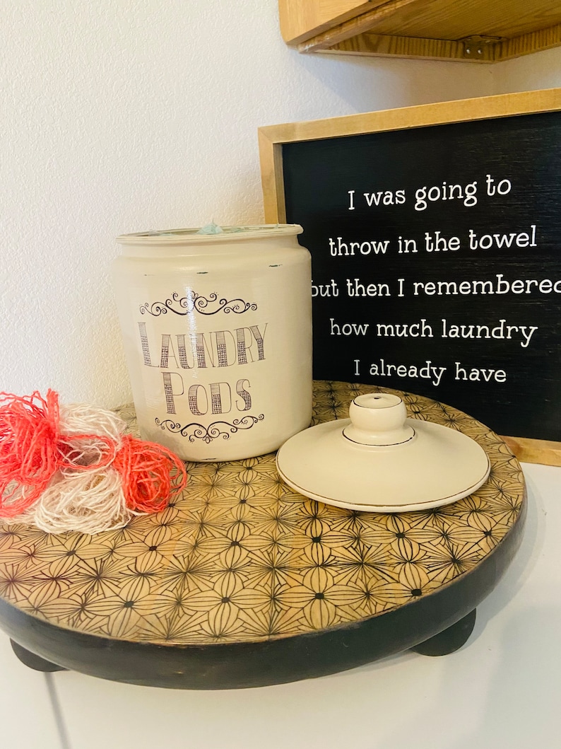 Laundry Pod Jar Laundry Pod Storage Laundry Pod Container Etsy