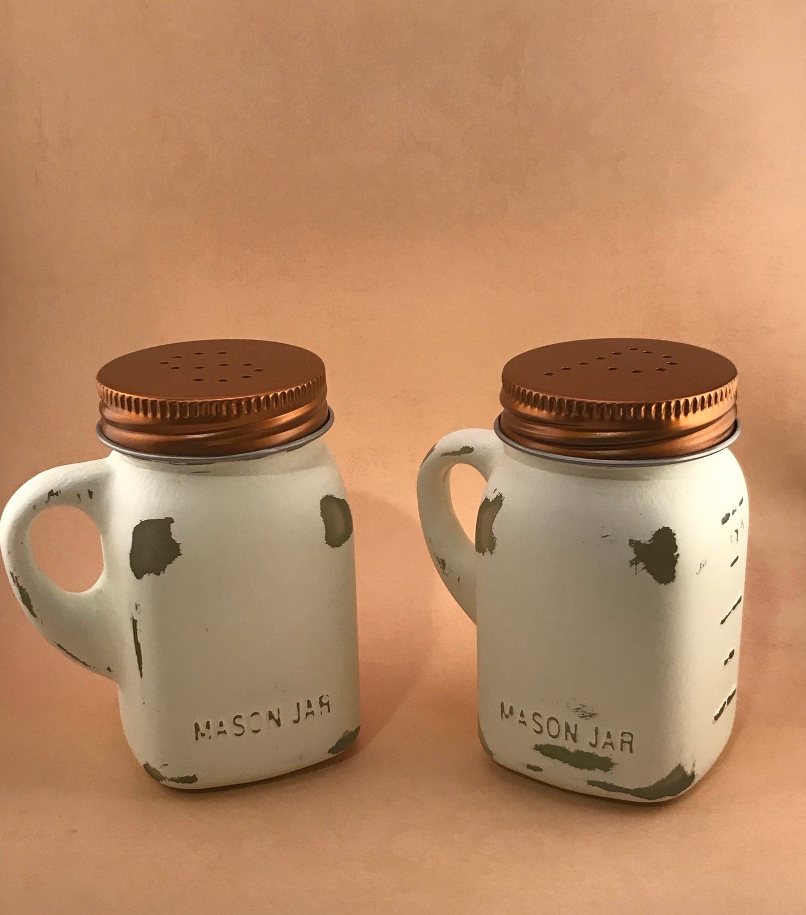 Rustic Salt And Pepper Shakers