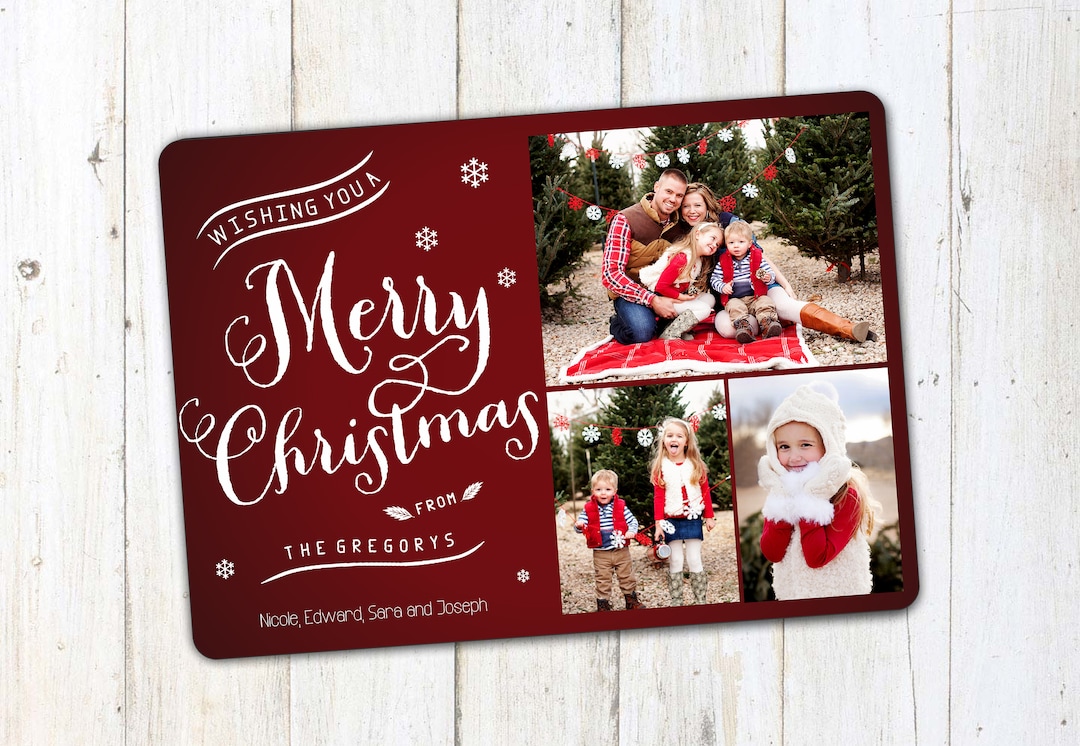 Photo Christmas Card, Printable or Printed, Holiday Photo Cards