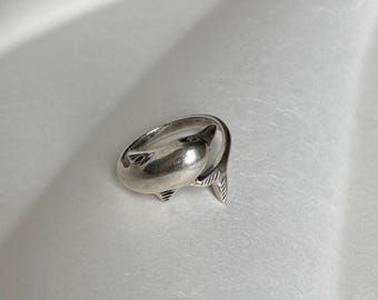 Sterling Silver Dolphin Ring