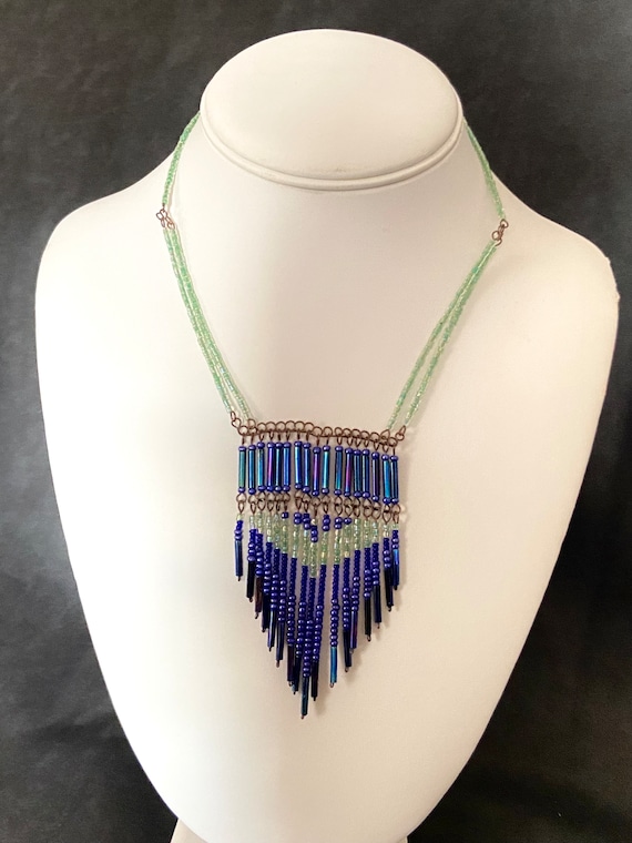 Glass beaded necklace - image 1