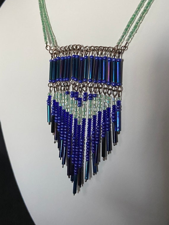 Glass beaded necklace - image 2