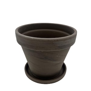 3 - 4" Basalt Clay Pots with Saucers - Great for Plants and Crafts