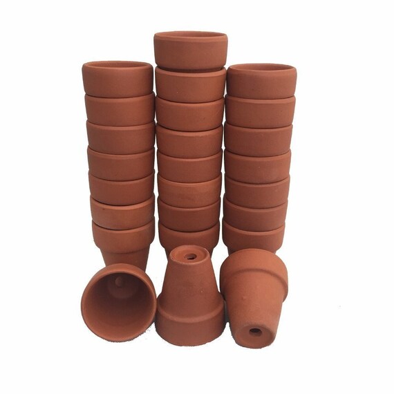 25 2.5 x 2.25 Clay Pots Great for Plants and Etsy