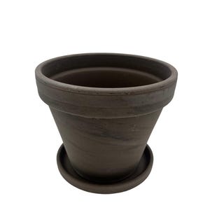 5 - 4" Basalt Clay Pots - Great for Plants and Crafts