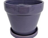 Fiesta Ceramic Pot Saucer - Purple - 4.5 quot x 4.3 quot