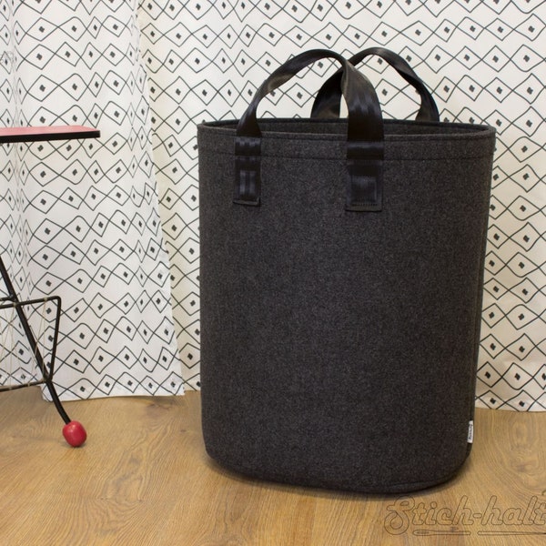 Laundry Hamper laundry basket minimalistic modern stylish laundry bag felt basket