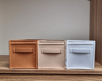 Sturdy CD storage box, CD felt box with felt handles