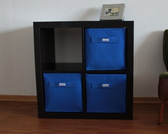 Blauer Regalkorb aus Filz blau passend für viele Regale auch Ikea Expedit und Kallax Box Korb Aufbewahrung Storage Box