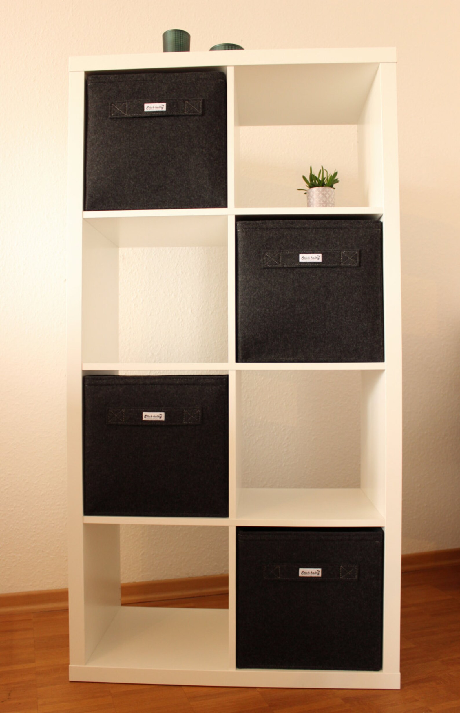 Dark Grey Felt Boxes Fit Into Ikea Expedit and Kallax Felt Etsy