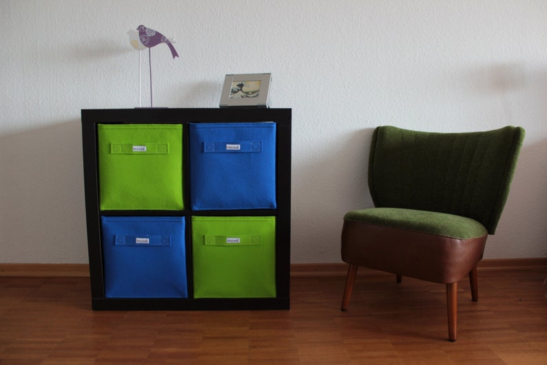 Felt Box Basket For Ikea Expedit And Kallax Bin Bag Storage Image 0