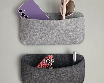 Felt Wall Organizer - Camper Van, Motorhome, Caravan - Custom Size, No Drill, Velcro Mount, RV Accessories, Van Life Pössl Storage, US DDP