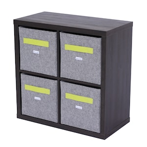 Light grey felt boxes fit into Ikea Expedit and Kallax colors, Felt storage basket for a shelves, Custom-made felt storage boxes