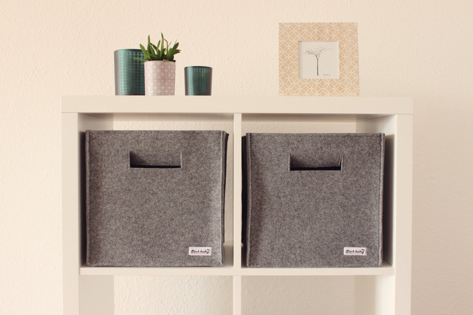 Felt Storage Bin Shelf Basket Fit Into Ikea Expedit Kallax 30 Etsy