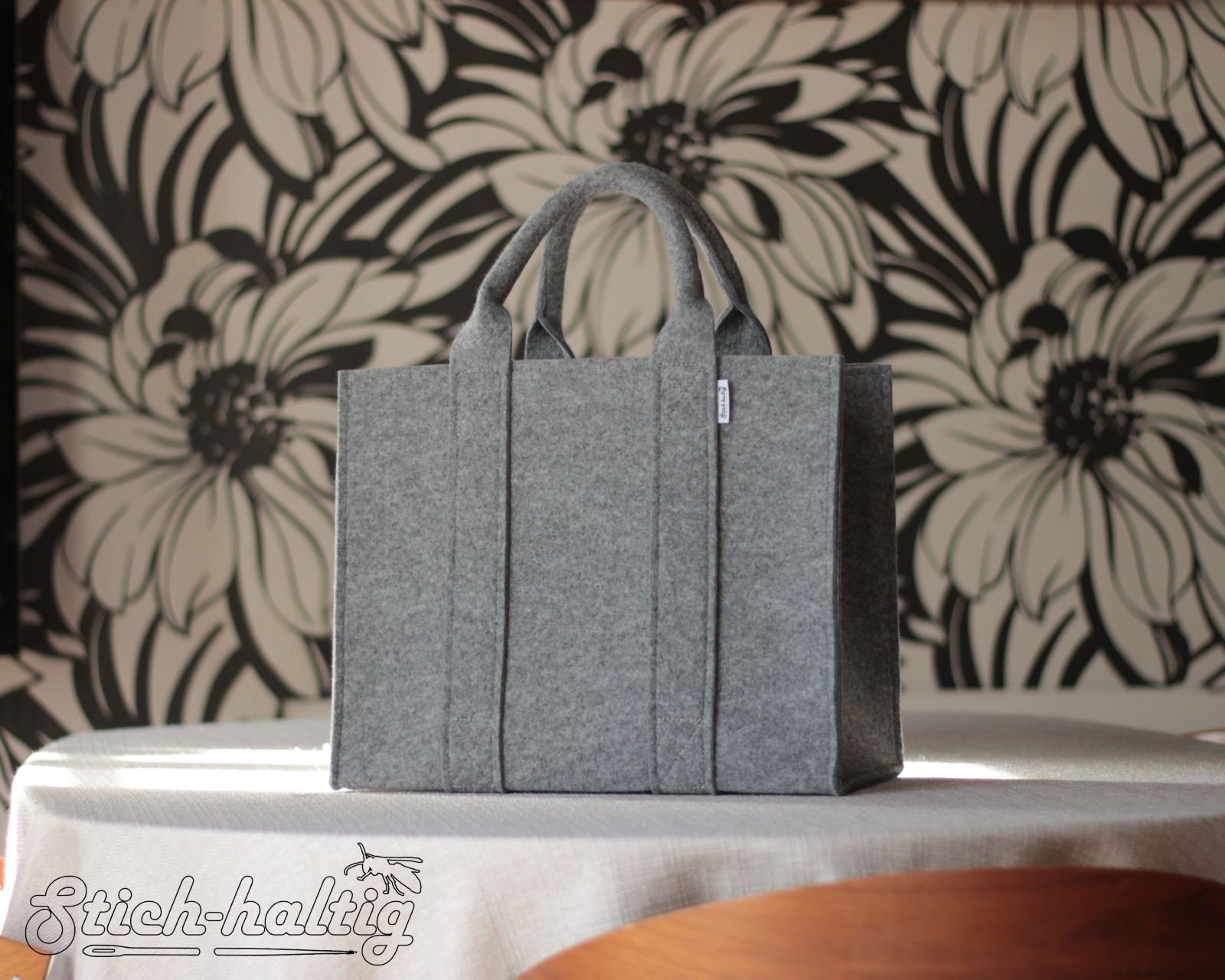 Borsa in feltro Borsa per la spesa Borsa pieghevole per legna da ardere