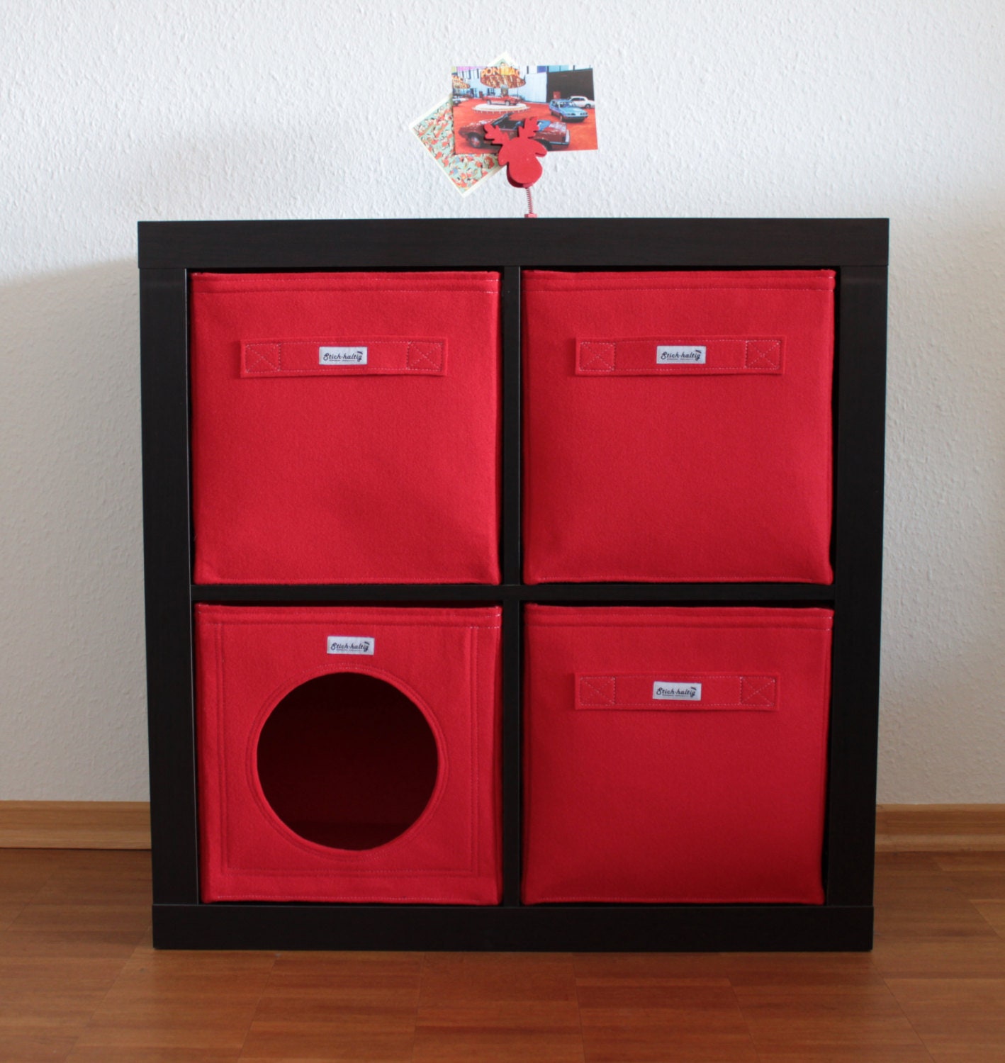 Red Felt Bin Fit Into Ikea Expedit and Kallax, Felt Storage Basket for a  Shelves, Custom-made Felt Storage Boxes - Etsy Israel