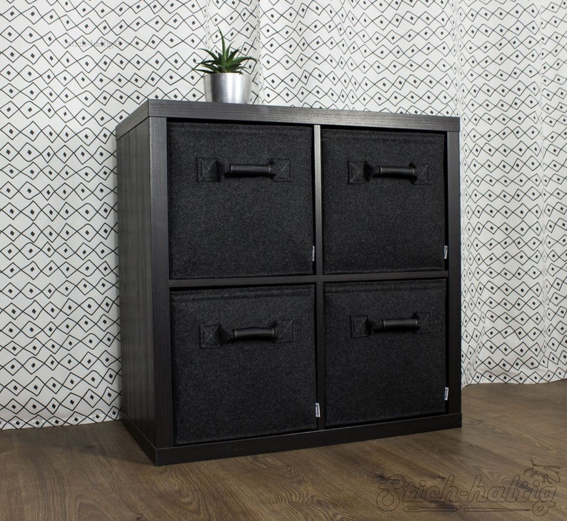 Felt Storage Bin Boxes Fit Into Ikea Expedit And Kallax