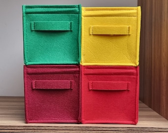 Sturdy CD storage box, CD felt box with felt handles