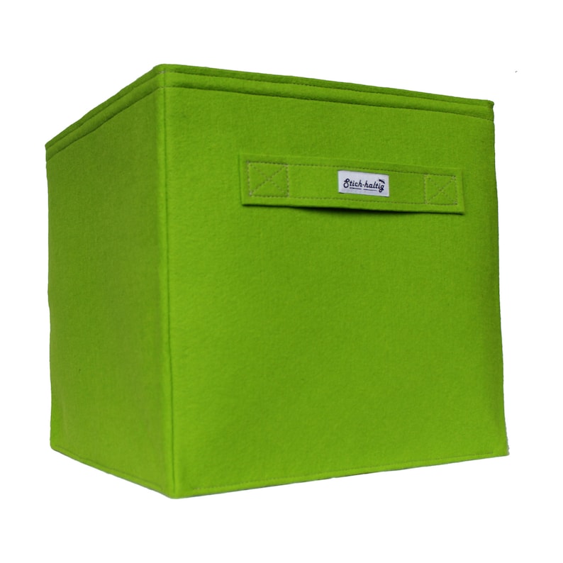 Green Felt Storage Boxes Fit Into Ikea Expedit and Kallax Etsy