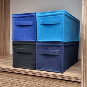 CD-mand, CD-opslag, CD-box, moderne minimalistische stevige vilten mand met een goede pasvorm voor CD's in vele kleuren