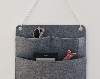 Felt Wall Organizer for Camper & Van - Hanging Storage with 3 Pockets for RV, Campervan and Vanlife Accessories