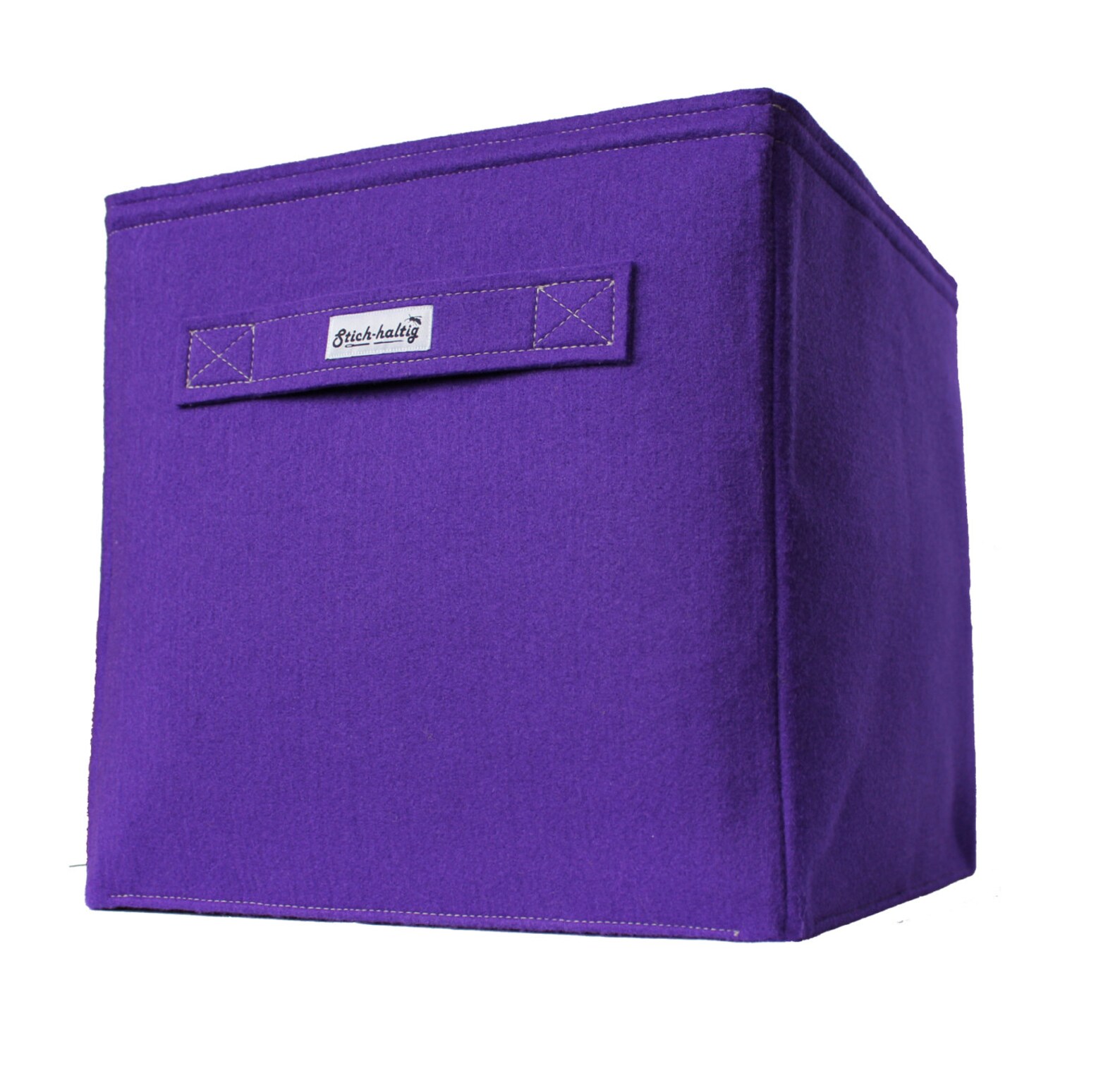 Violet felt storage boxes fit into Ikea Expedit and Kallax Etsy