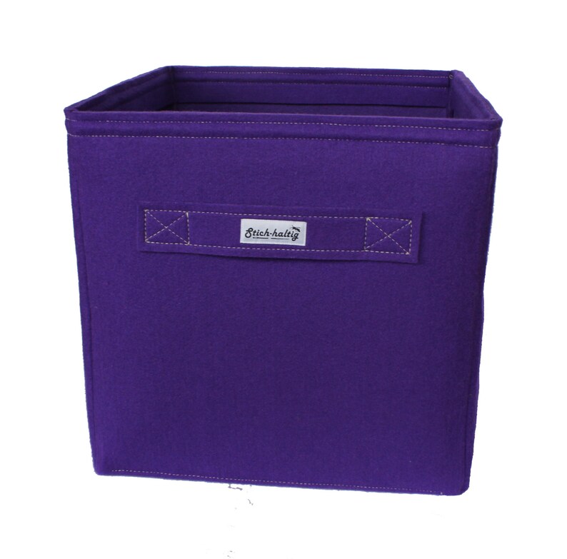 Violet Felt Storage Boxes Fit Into Ikea Expedit And Kallax Image 0