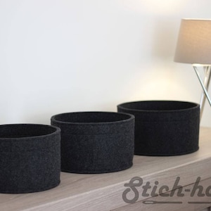 Felt storage boxes, felt bin, felt organizer