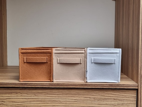 CD Korb, CD Aufbewahrung, CD Box, Moderne minimalistische stabile Filzkorb mit passgenauem Sitz für CDs in vielen Farben