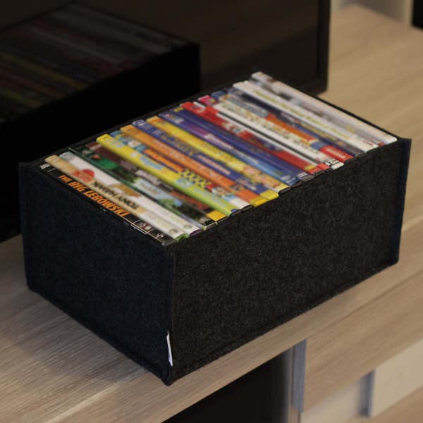 DVD felt storage box, DVD felt box, DVD felt holder