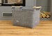 Strong and sturdy felt log basket M light grey