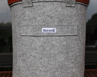 Felt Basket, Wastepaper Basket , Stich-haltig Felt Basket
