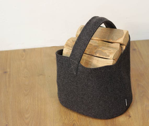 Sac en Feutres , bois de chauffage, panier à bois de chauffage extra large,  panier en