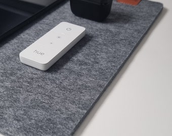 Thick Felt Desk Pad, mouse pad large grey