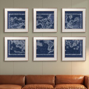 1862 World Map reprint, Johnson&#39;s Atlas World map reprint - 7 large/XL sizes up to 60x40&quot; in 1 or 6 pieces & 3 colors choices