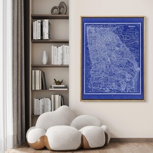 1887 Georgia map reprint - vintage Georgia map reprint 4 large/XL sizes up to 30x40&quot; in 3 color choices - comes unframed