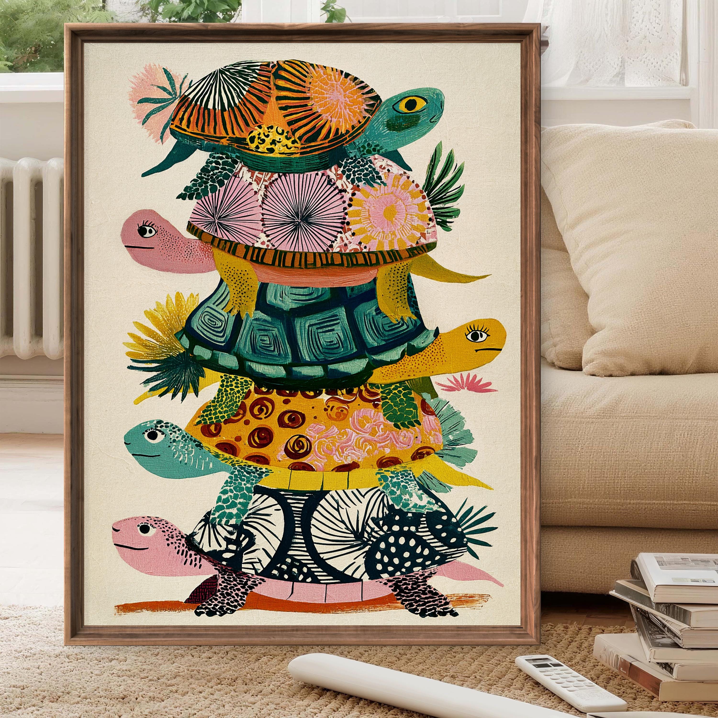 Crane and Turtle - Etsy