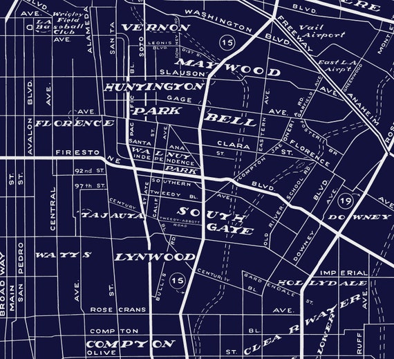 【中古】 Los Angeles Without a Map Amazon.com: Vintage Los Angeles Map Print | City Print | LA